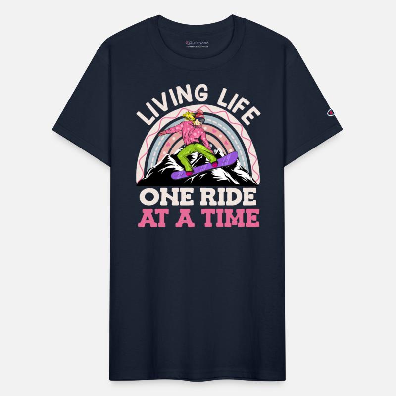 Snowboarder Girl Living Life one Ride at a Time