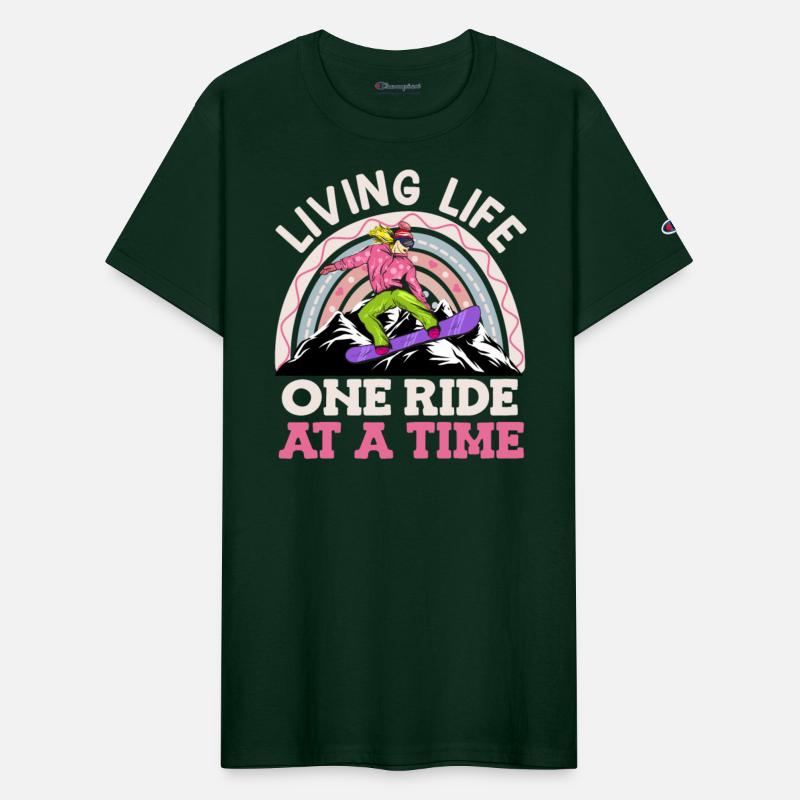 Snowboarder Girl Living Life one Ride at a Time