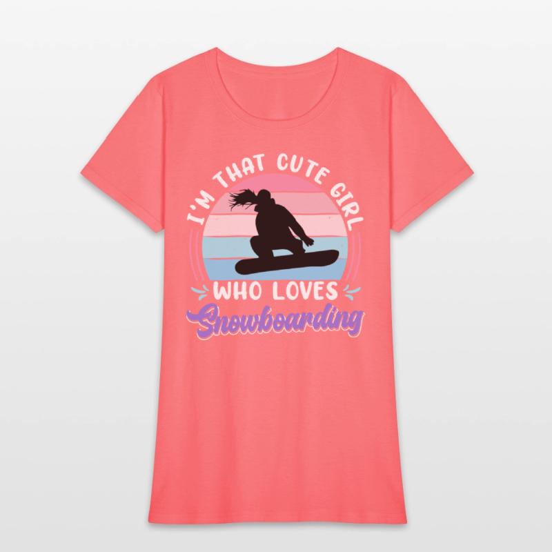Snowboarder I'm that Cute Girl who Loves Snowboard