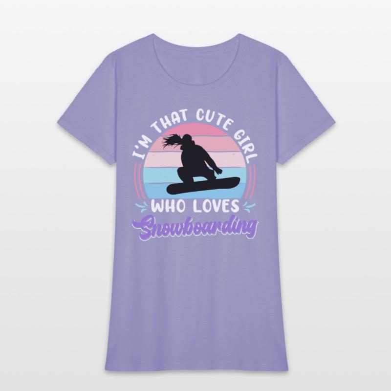 Snowboarder I'm that Cute Girl who Loves Snowboard