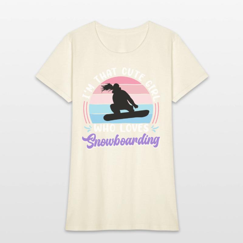 Snowboarder I'm that Cute Girl who Loves Snowboard