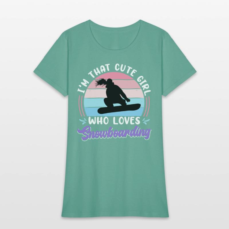 Snowboarder I'm that Cute Girl who Loves Snowboard