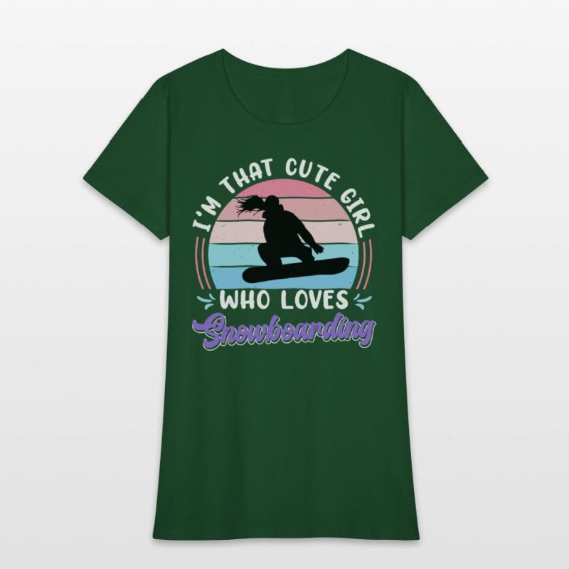 Snowboarder I'm that Cute Girl who Loves Snowboard