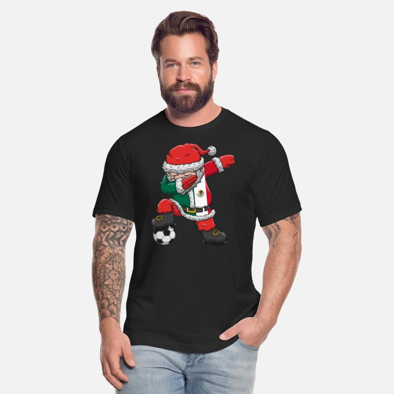 Soccer Boy Dabbing Santa Christmas Jersey Mexico