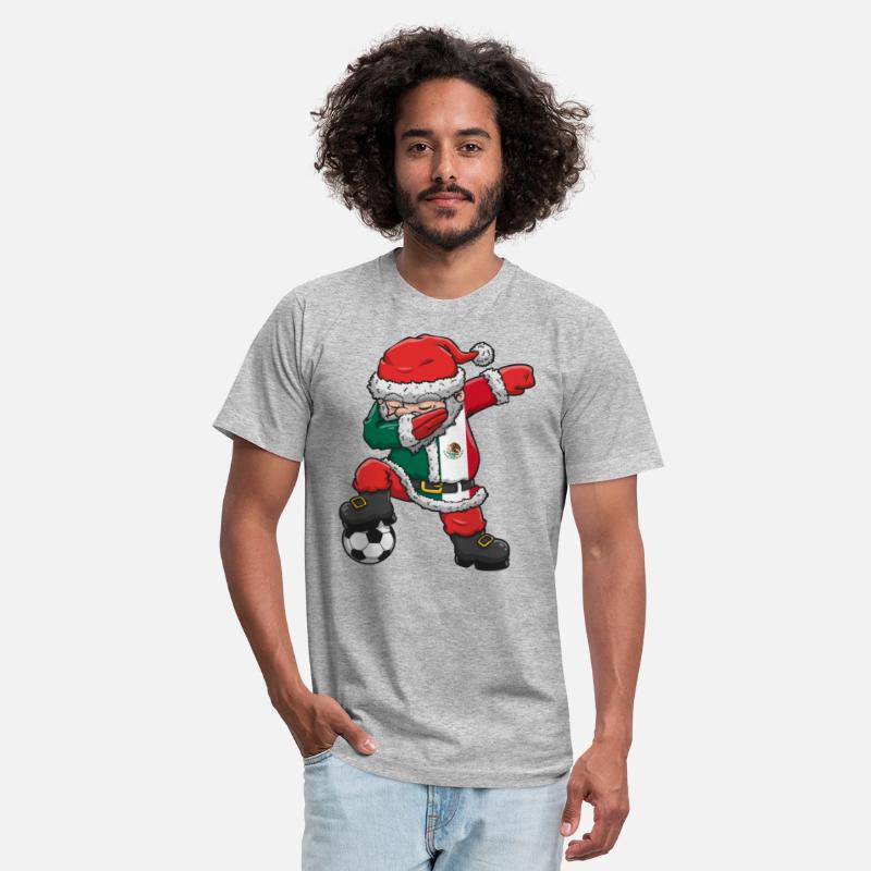Soccer Boy Dabbing Santa Christmas Jersey Mexico