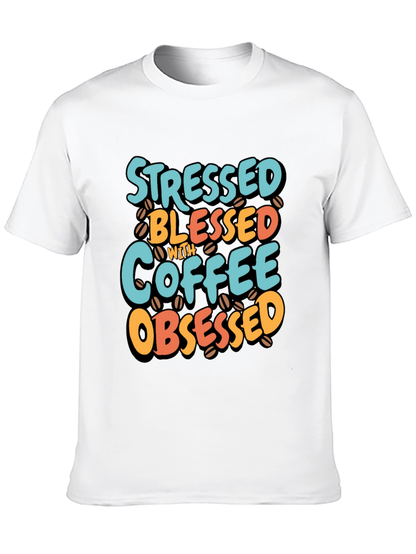 Stressed Blessed Coffee Obsessed T-Shirt
