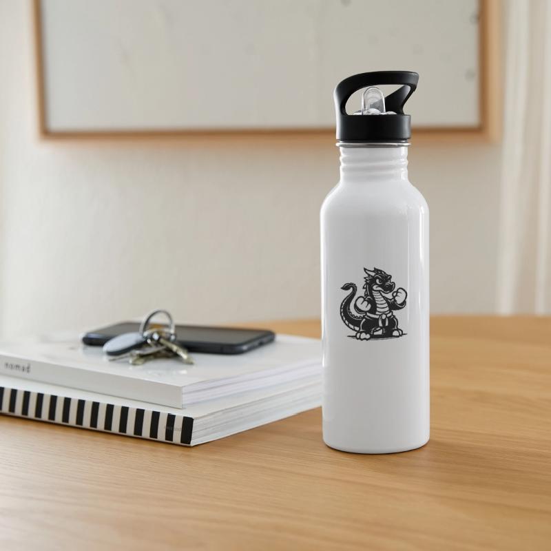 Sporty Karate Dragon Cartoon Style