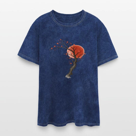 Sumi-e Cherry Blossom Red Sun