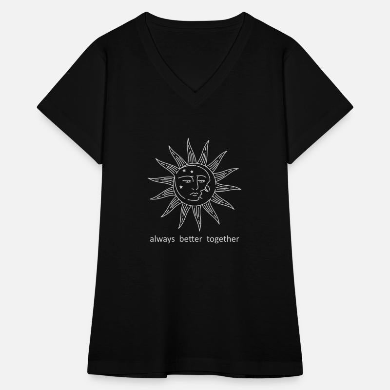 Sun and Moon Tshirt Celestial Sunshine Tee