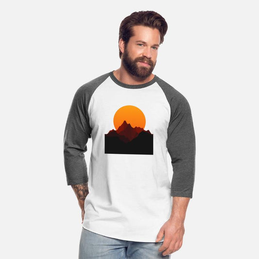 Sunset Peaks: Mountain Silhouette