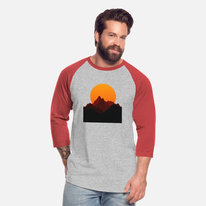 Sunset Peaks: Mountain Silhouette