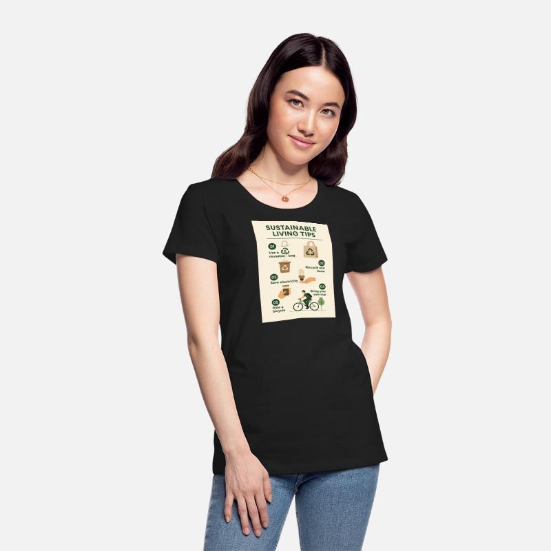 Sustainable Living Tips Graphic Design