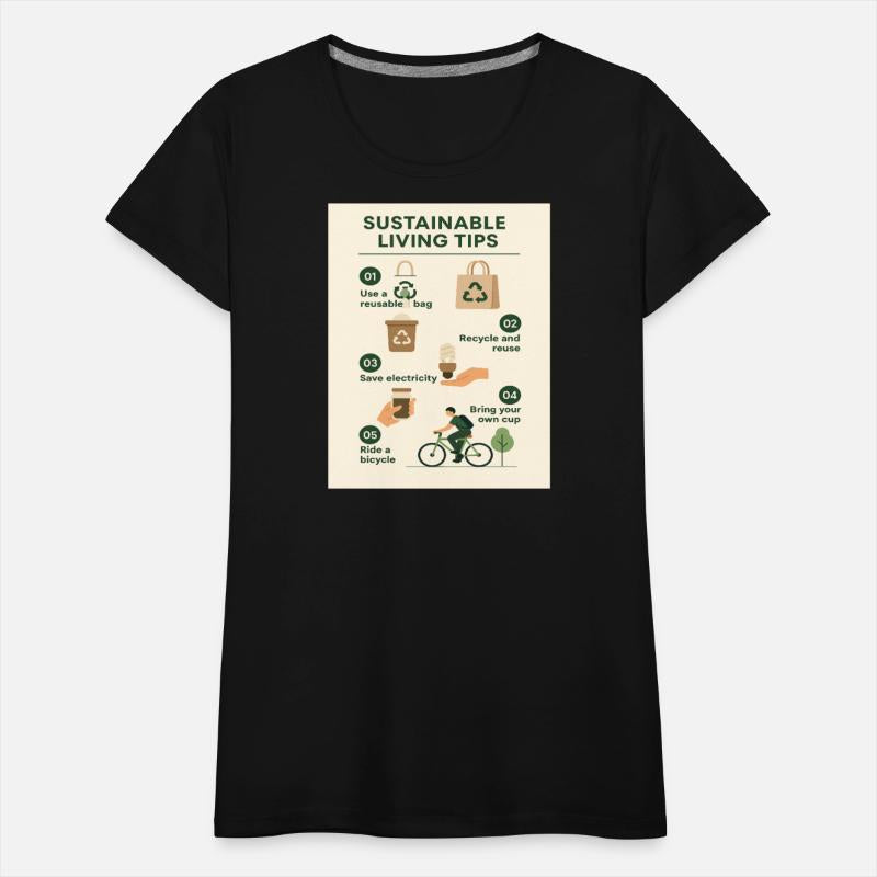 Sustainable Living Tips Graphic Design