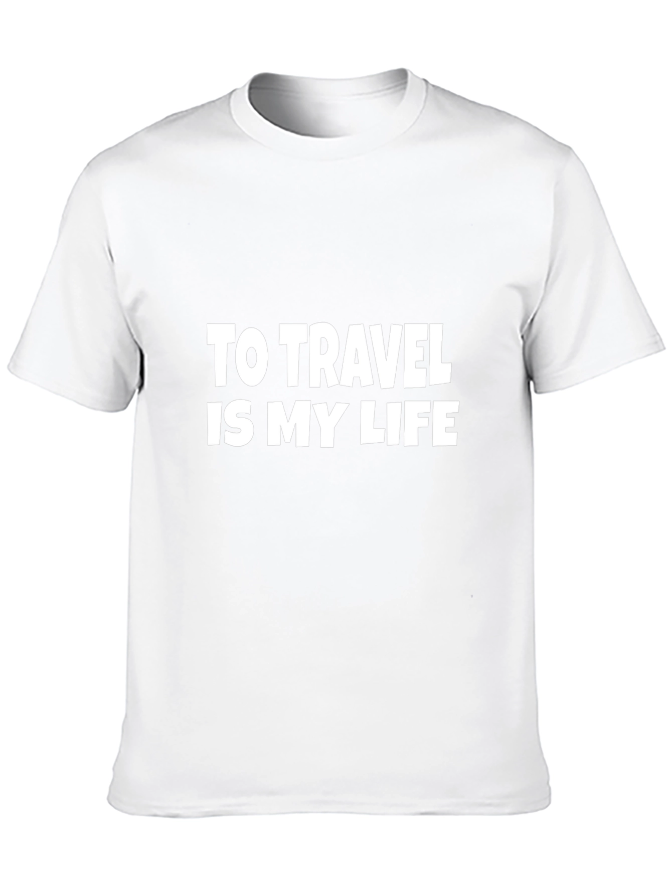 Travel Is My Life Black Graphic Tee