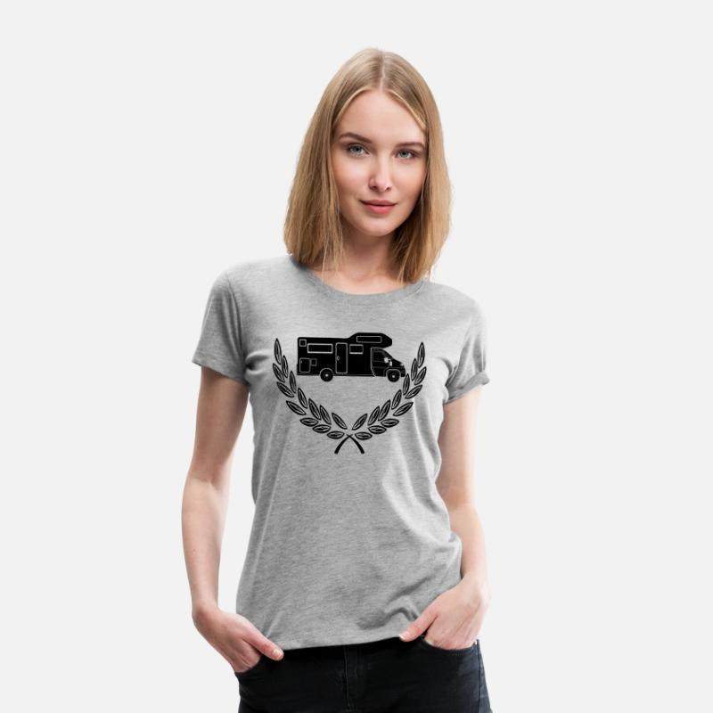 SVG Camper in Laurel Wreath Symbol Travel freedom