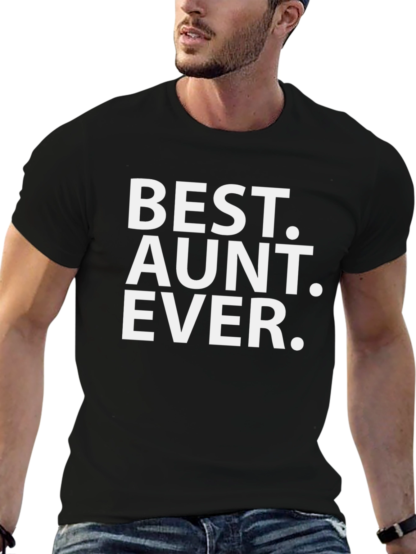Best Aunt Ever T-Shirt - Black Graphic Tee