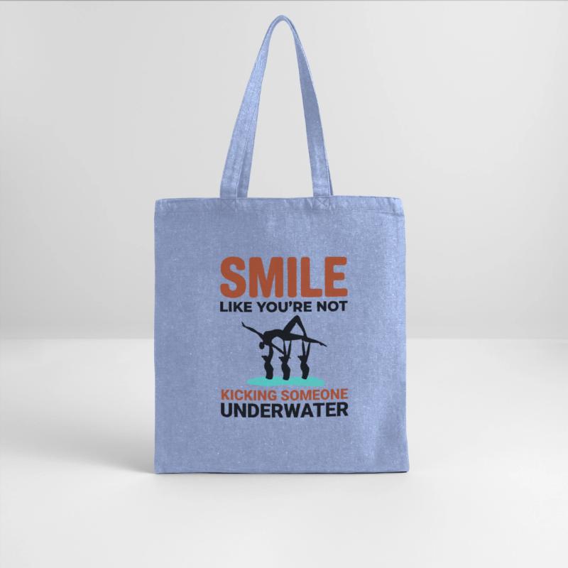 Synchronized Swimming Kicking Underwater Smile