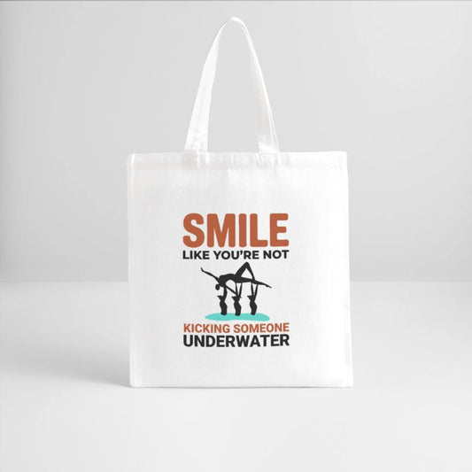 Synchronized Swimming Kicking Underwater Smile