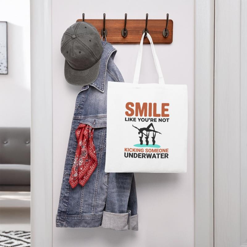 Synchronized Swimming Kicking Underwater Smile