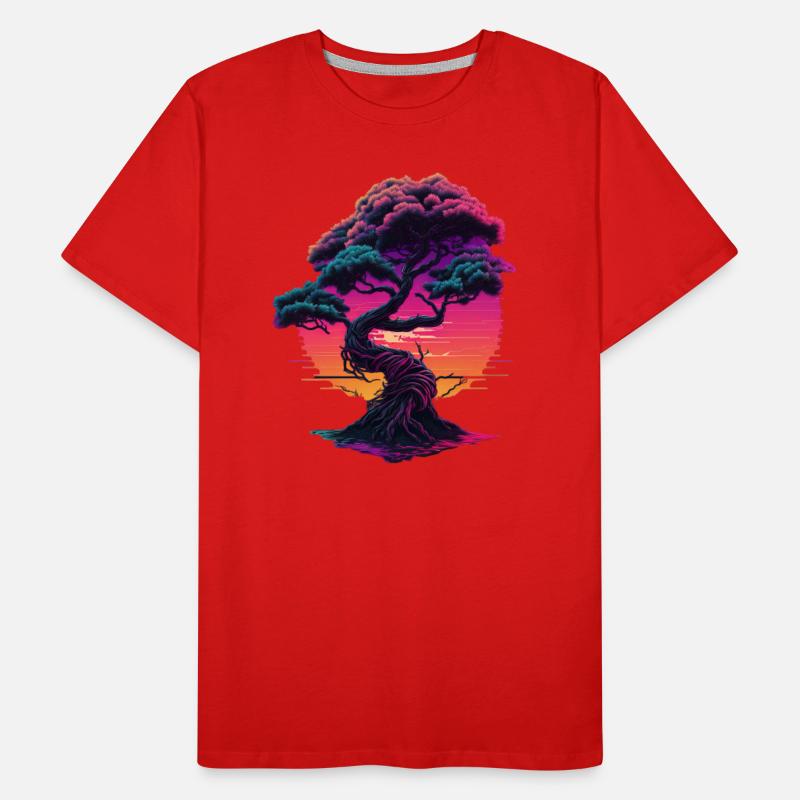 Synthwave Bonsai Tree