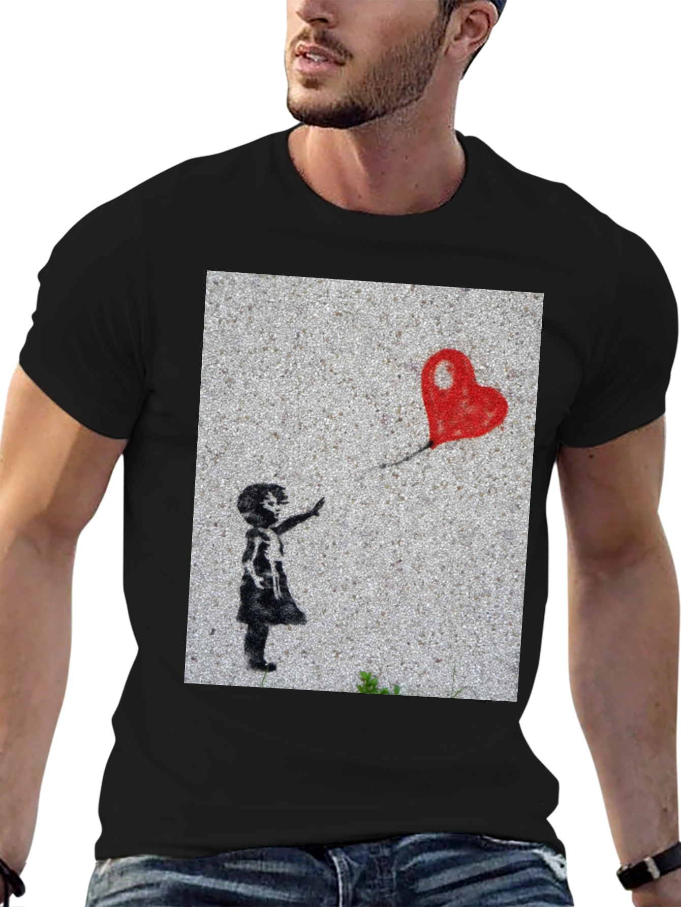 Banksy Girl with Balloon Graphic Tee