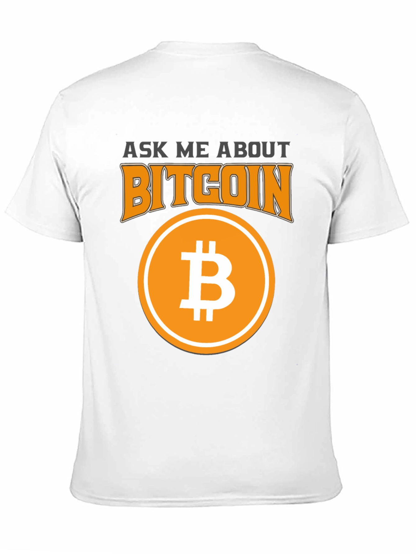 Ask Me About Bitcoin Black Graphic Tee