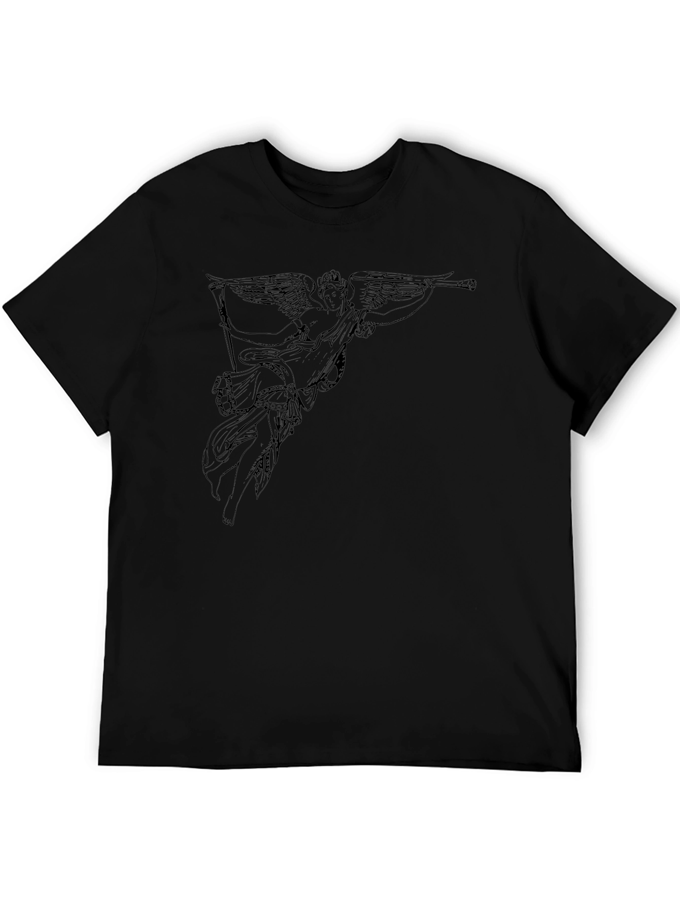 Angel Graphic Black T-Shirt