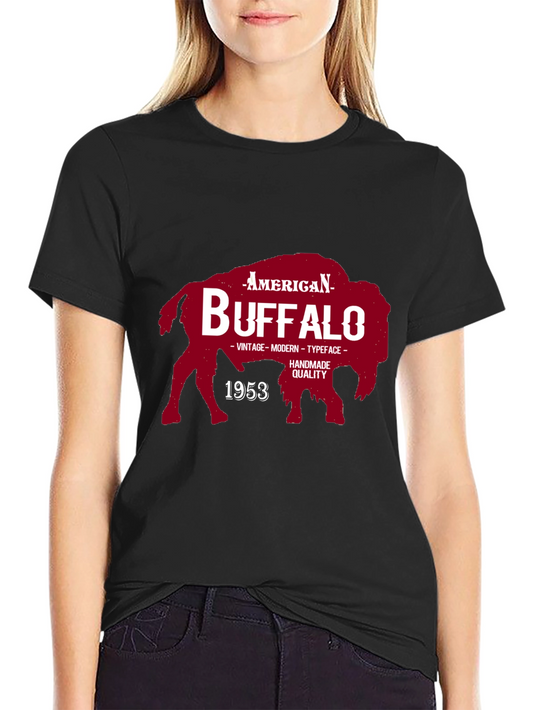 American Buffalo Graphic Tee - Vintage Style