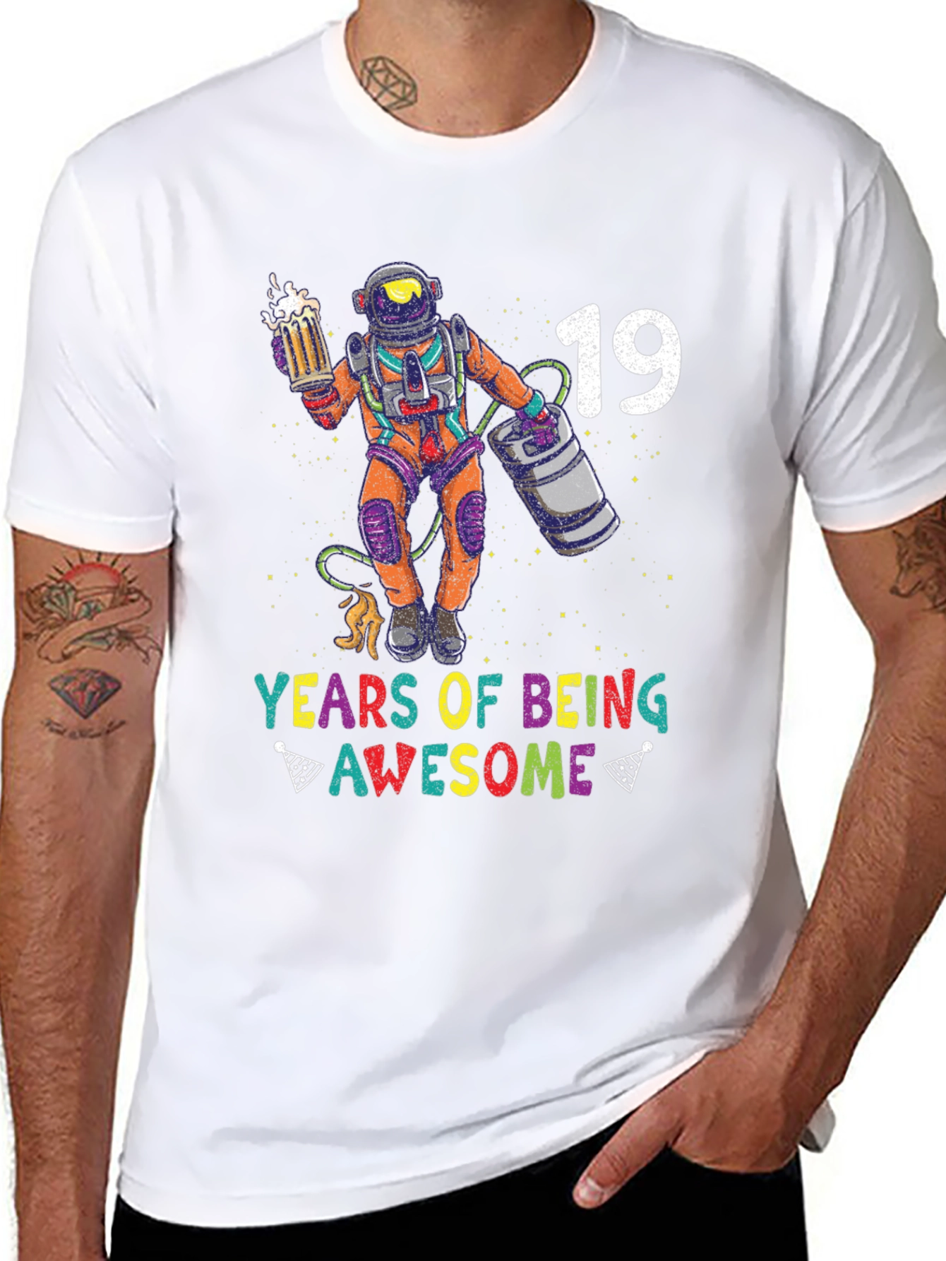19 Years of Being Awesome Graphic T-Shirt