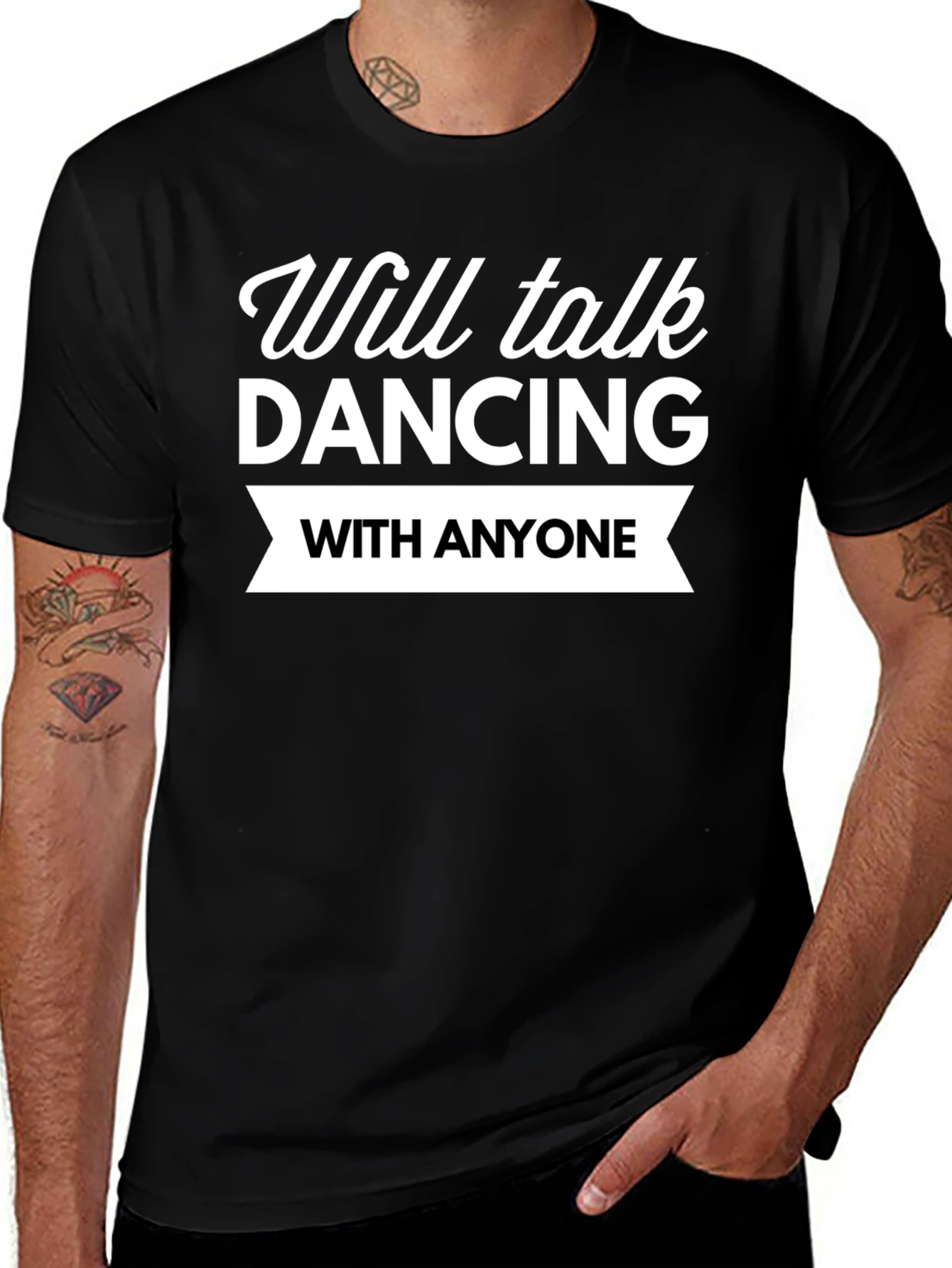 Will Talk Dancing T-Shirt - Black