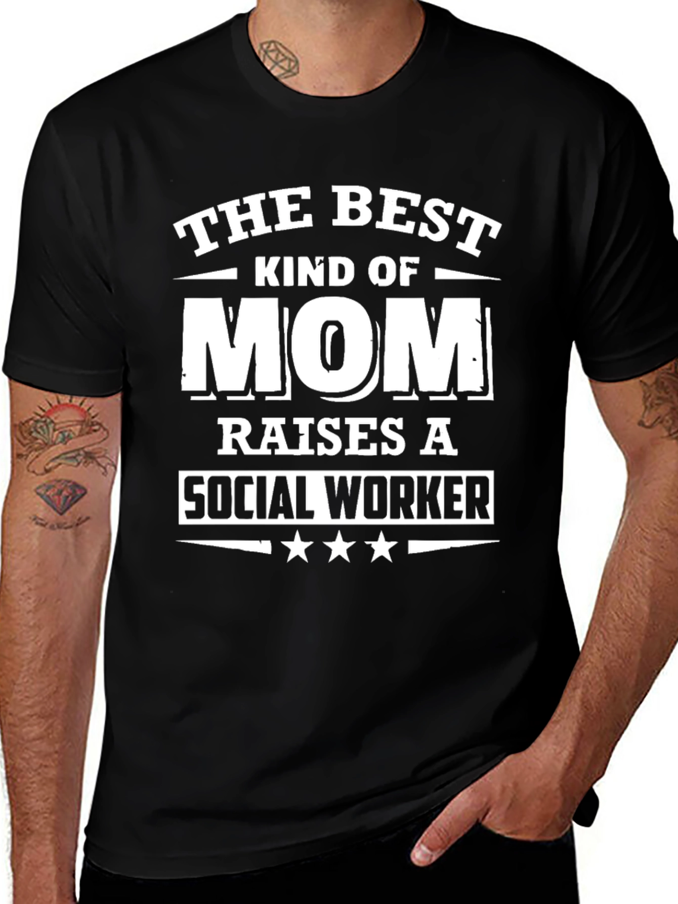Best Kind of Mom Social Worker Graphic T-Shirt