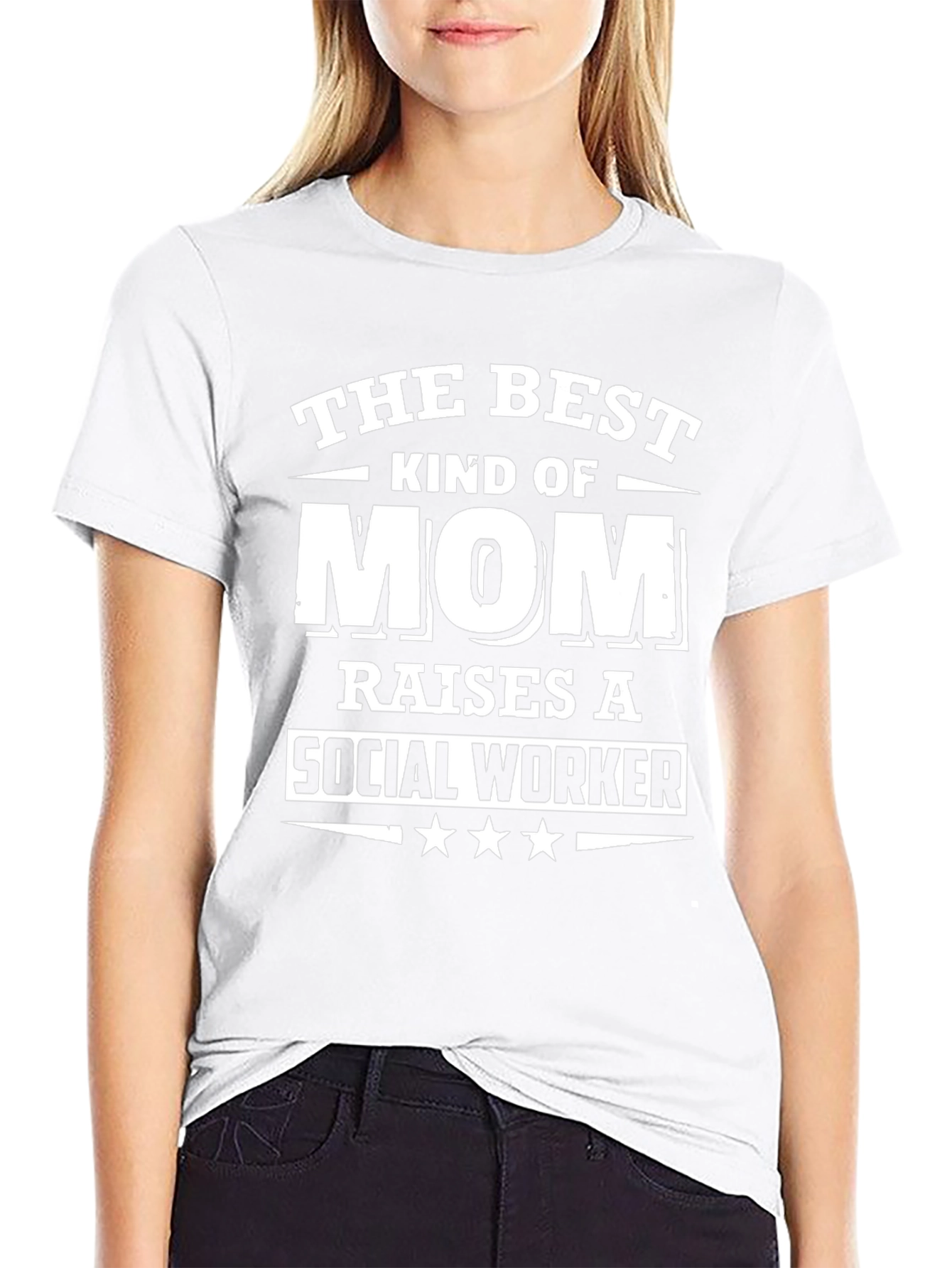 Best Kind of Mom Social Worker Graphic T-Shirt