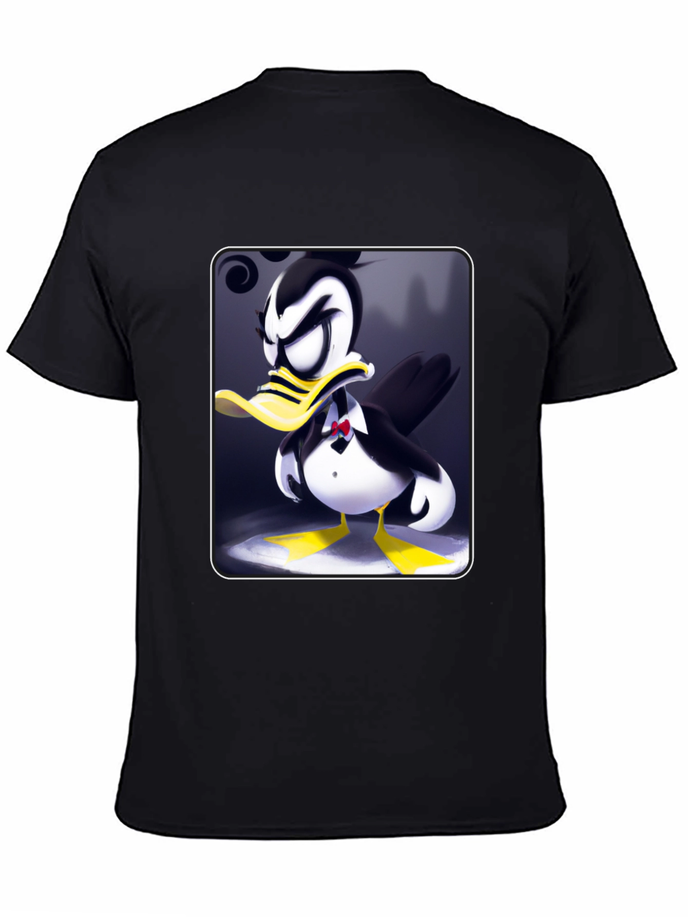 Tuxedo Duck Graphic Tee - Cartoon Style
