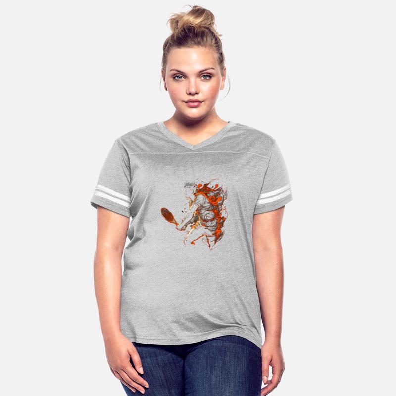 Tennis Player Retro Tennis Vintage Flames