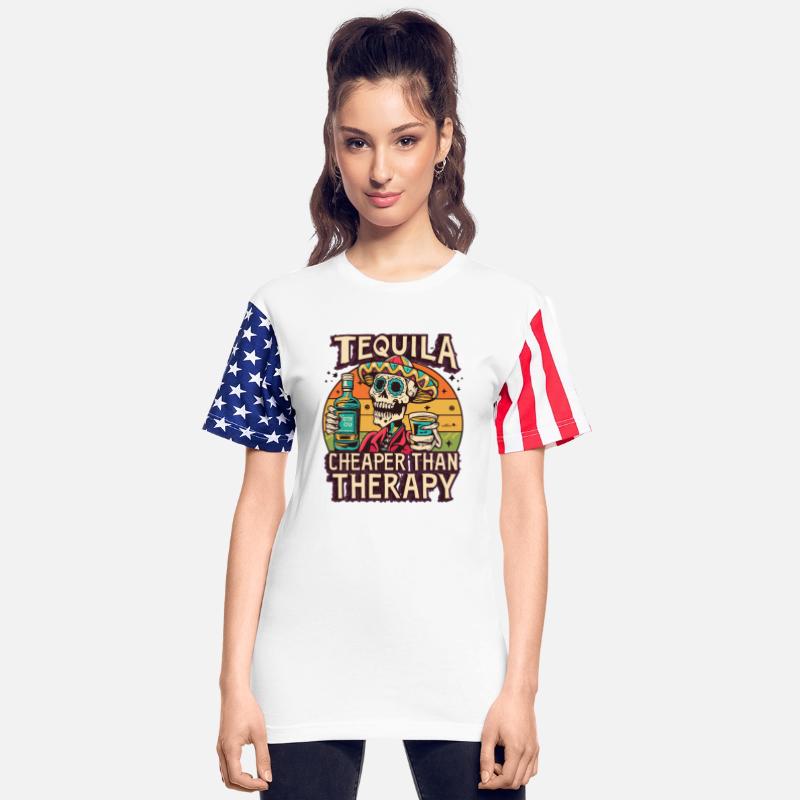 Tequila is Cheaper Than Therapy Funny Saying