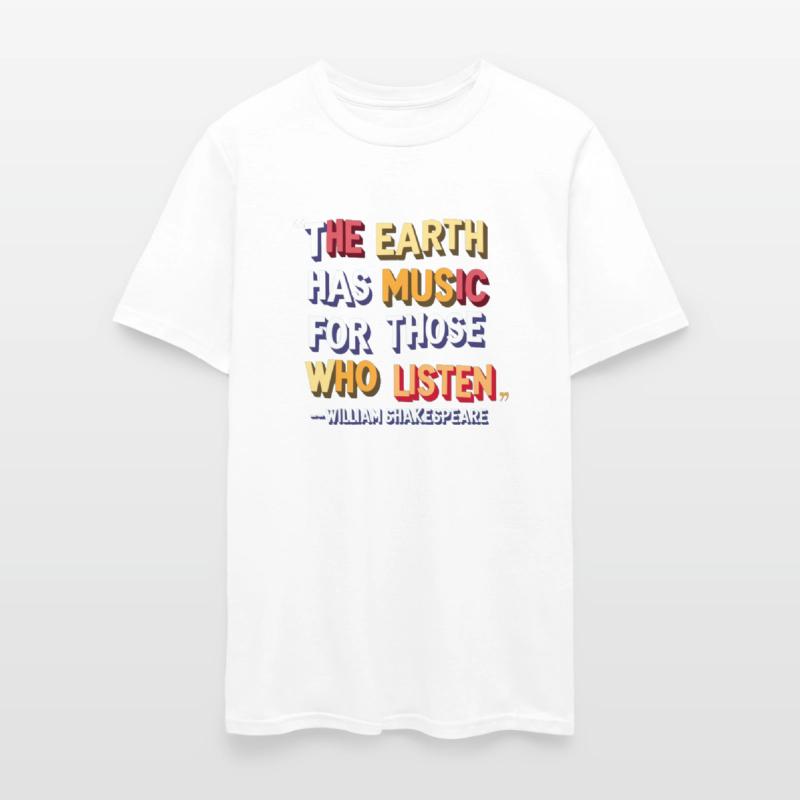 "The Earth Has Music" Quote Design