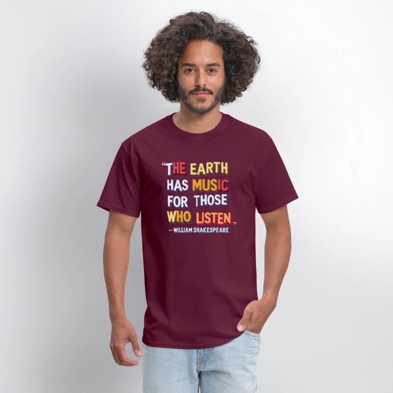 "The Earth Has Music" Quote Design