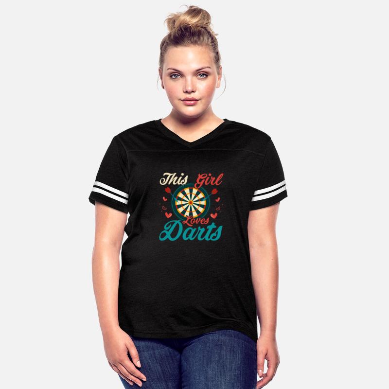 This Girl Loves Darts Bullseye Team Dartboard