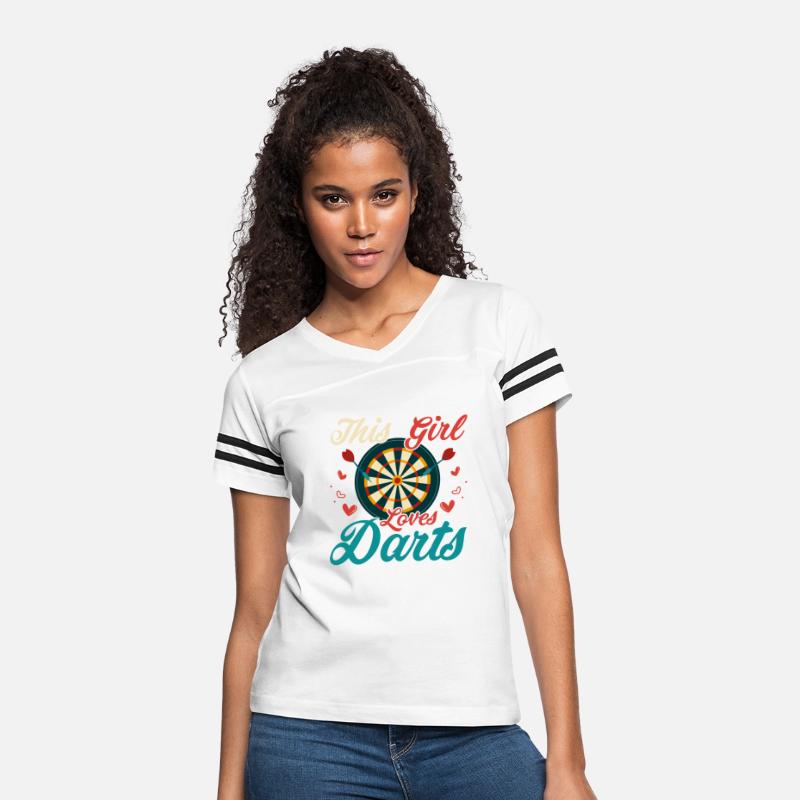 This Girl Loves Darts Bullseye Team Dartboard