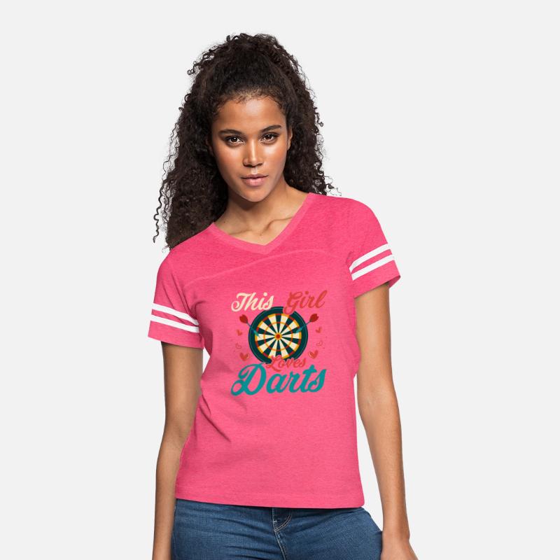 This Girl Loves Darts Bullseye Team Dartboard