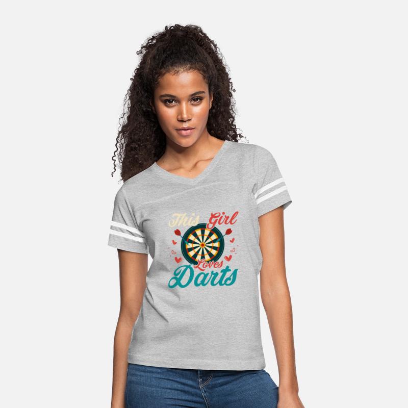 This Girl Loves Darts Bullseye Team Dartboard