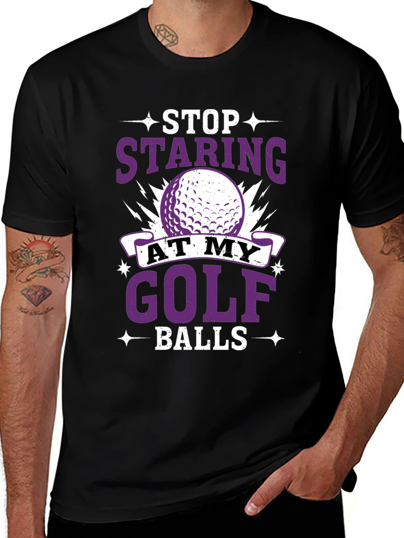 Stop Staring At My Golf Balls T-Shirt
