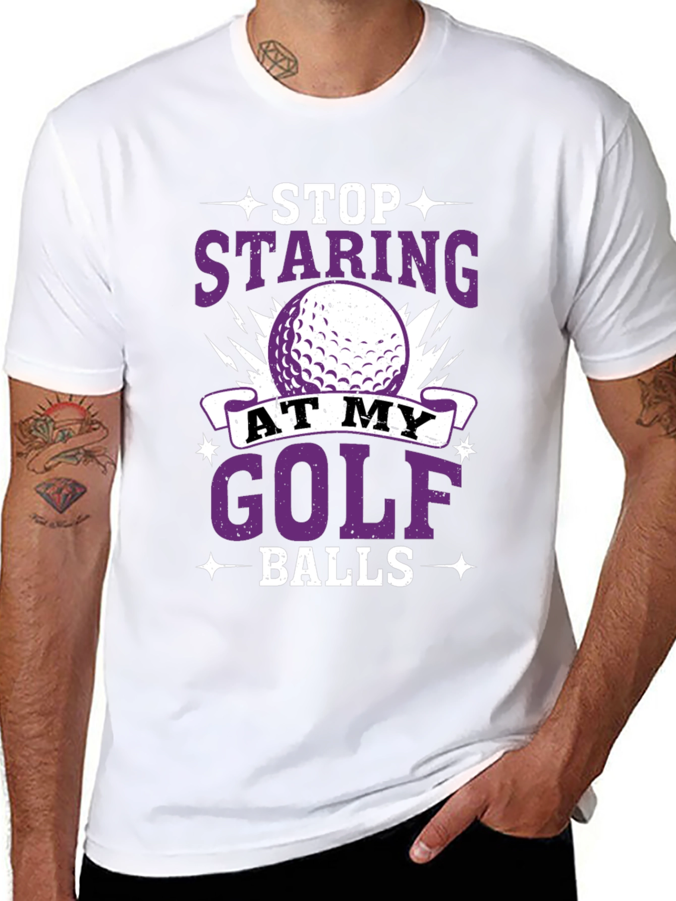 Stop Staring At My Golf Balls T-Shirt