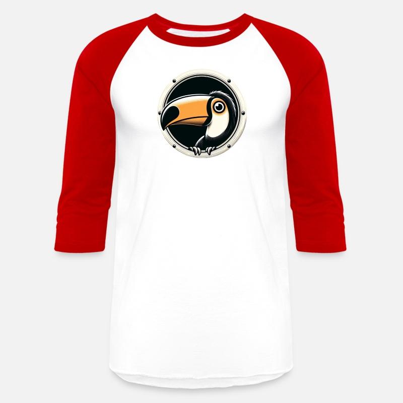 Toucan looking through porthole