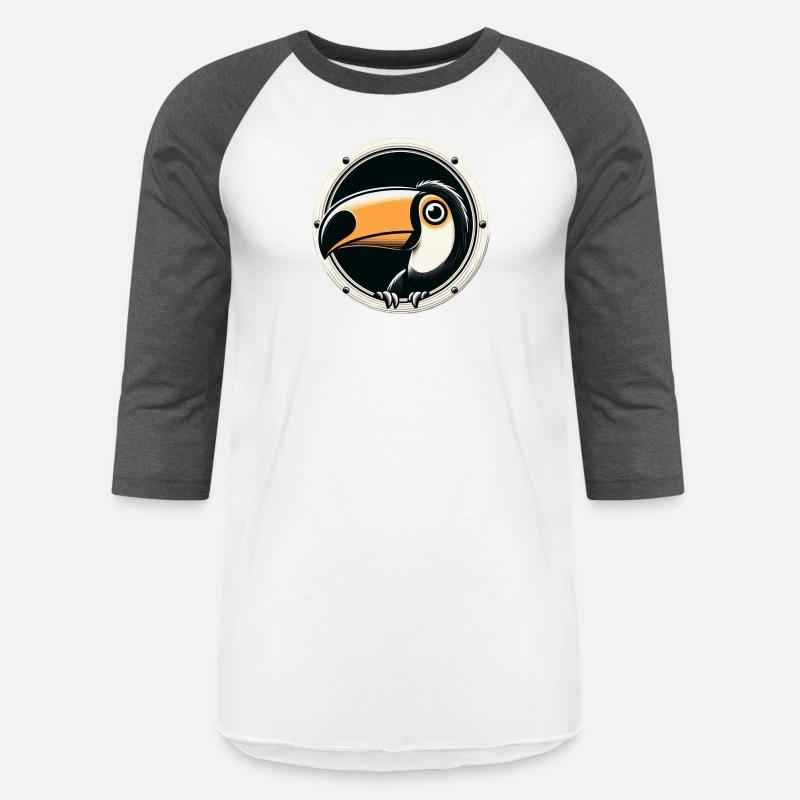 Toucan looking through porthole