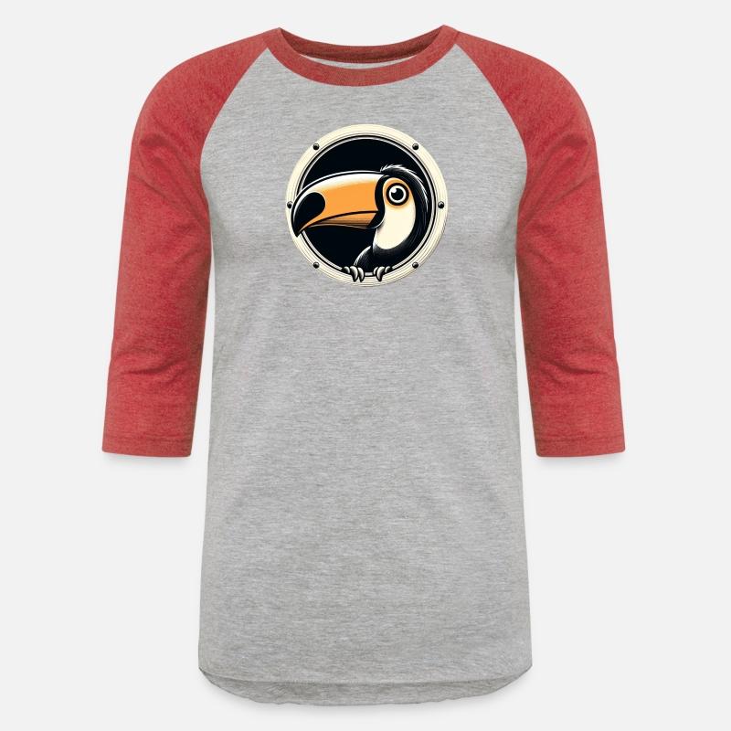 Toucan looking through porthole