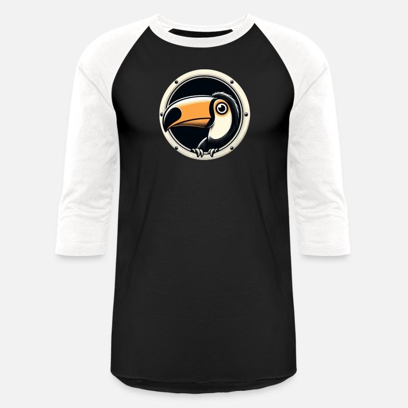 Toucan looking through porthole