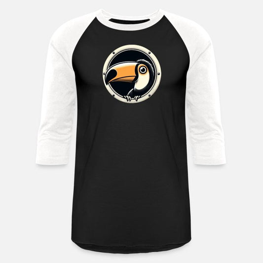 Toucan looking through porthole