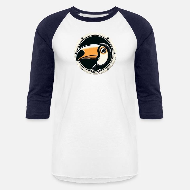 Toucan looking through porthole