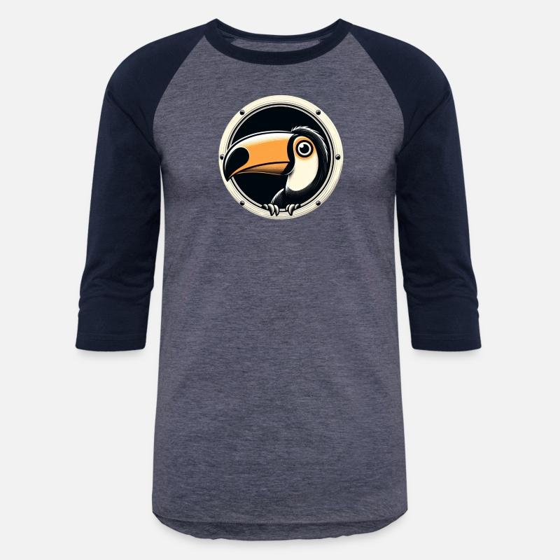 Toucan looking through porthole